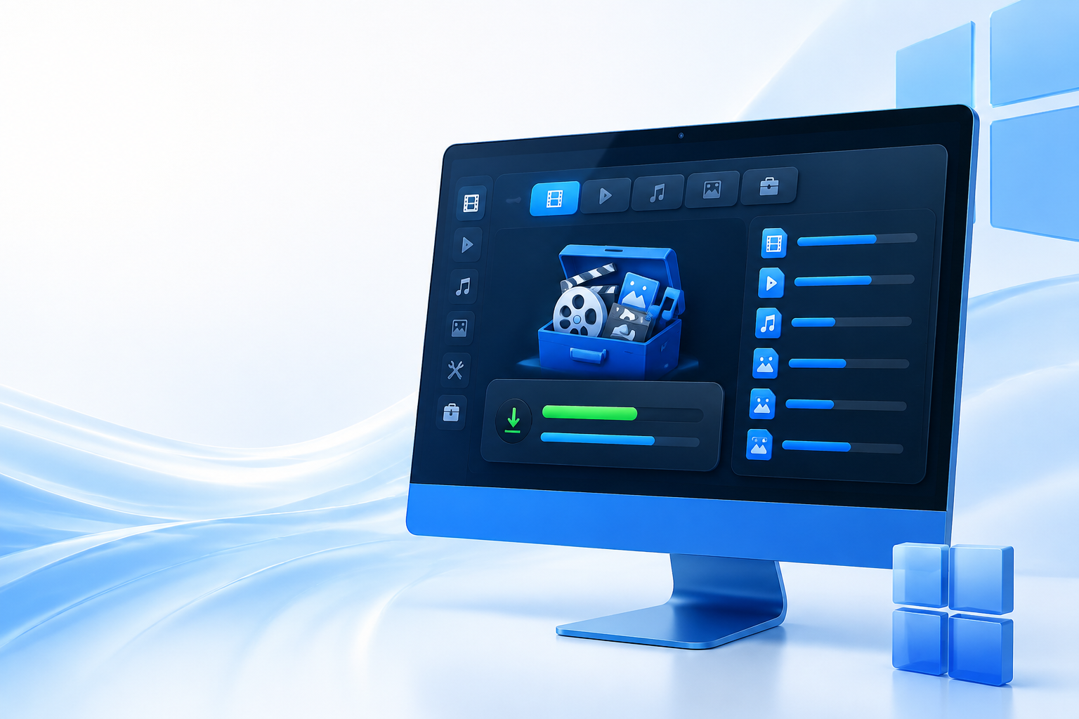 Windows Media Toolbox download illustration